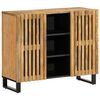 vidaXL Sk&auml;nk 90x34x75 cm massivt grovt mangotr&auml;