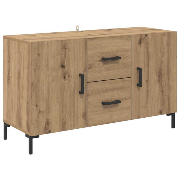 vidaXL Sideboard med l&aring;da Artisan Ek 100 x 36 x 60 cm Konstruerat tr&auml;