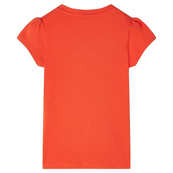 T-shirt för barn mörk orange 104