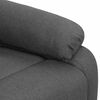 vidaXL Massagefåtölj med uppresningshjälp mörkgrå tyg