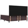 vidaXL B&auml;ddfj&auml;der med madrass med huvudgavel M&ouml;rkbrun 180 x 200 cm tyg