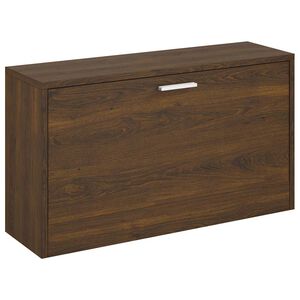 vidaXL Skob&auml;nk brun ek 80x24x45 cm konstruerat tr&auml;
