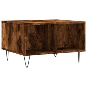 vidaXL Soffbord r&ouml;kf&auml;rgad ek 60x50x36,5 cm konstruerat tr&auml;