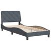 vidaXL Bed Frame without Mattress Dark Grey 90x200 cm Velvet