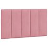 vidaXL Headboard Cushion "Hanko" Pink 90 cm Velvet