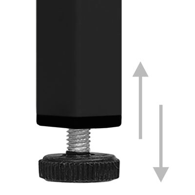 vidaXL Förvaringsskåp svart 42,5x35x101,5 cm stål