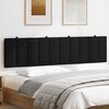 vidaXL Headboard Cushion "Hanko" Black 200 cm Fabric