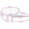 vidaXL Bed Frame without Mattress "Hvar" Cappuccino 160x200 cm Faux Leather