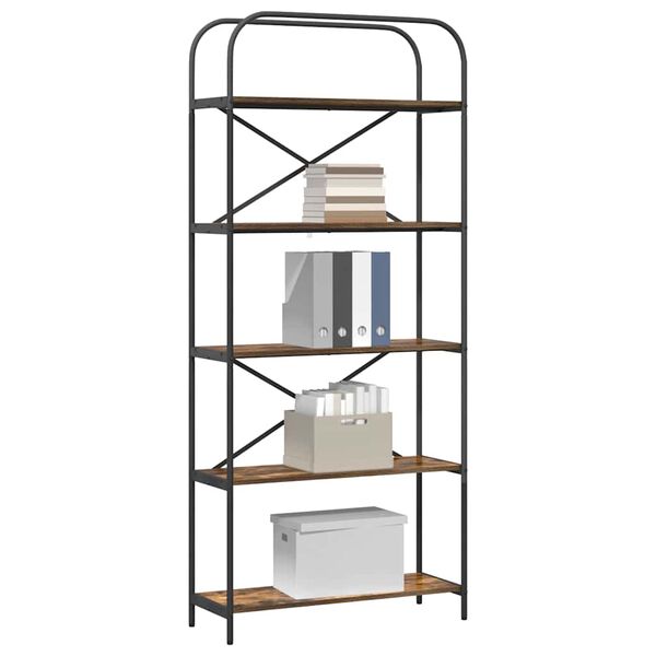 vidaXL Hyllsystem R&ouml;kt ek 80 x 30 x 183 cm Konstruerat tr&auml;