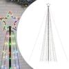 vidaXL LED julgran med spikar 1534 LED flerf&auml;rgad 500 cm