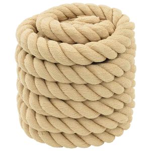 vidaXL B&aring;tsn&ouml;re 4 mm 10 m Naturlig