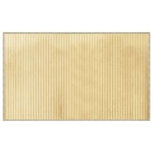 vidaXL Matta rektangul&auml;r ljus naturlig 60x100 cm bambu