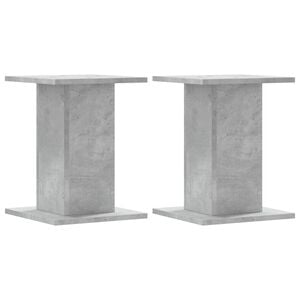 vidaXL H&ouml;gtalarst&auml;ll 2 st betonggr&aring; 30x30x40 cm konstruerat tr&auml;