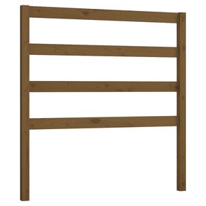 vidaXL S&auml;nggavel honungsbrun 81x4x100 cm massiv furu