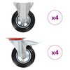 vidaXL Hjul 8 st 160 mm