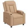 vidaXL Reclinerf&aring;t&ouml;lj Cappuccino 75 x 95 x 100 cm Tyg