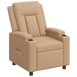 vidaXL Reclinerf&aring;t&ouml;lj Cappuccino 75 x 95 x 100 cm Tyg