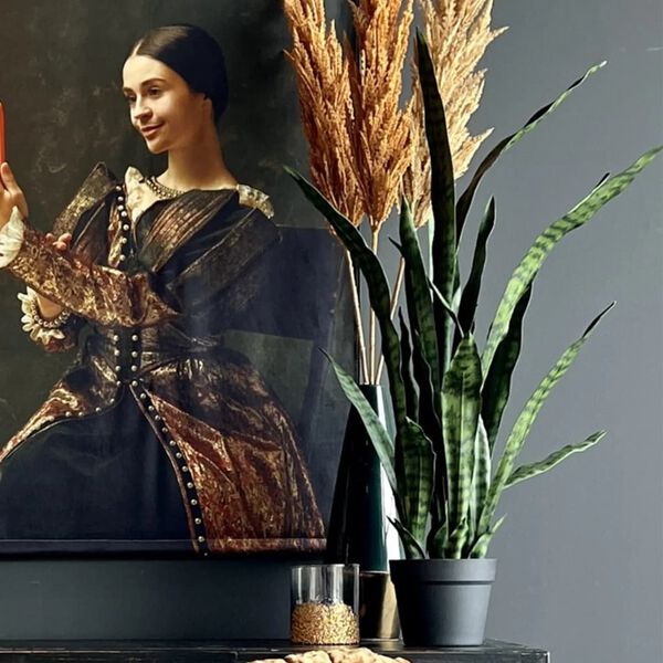 Emerald Konstv&auml;xt Sv&auml;rmorstunga i kruka 84 cm