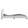 vidaXL Bed Frame "Viana" without Mattress White 140x200 cm Faux Leather
