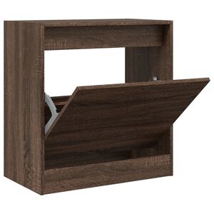 vidaXL Skohylla brun ek 60x34x63,5 cm konstruerat tr&auml;