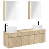 vidaXL Badrumssk&aring;psset 5 pcs Sonoma-ek 53 x 15,5 x 70 cm