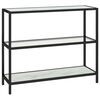 vidaXL Hylla transparent och vit marmor 100x36x90 cm h&auml;rdat glas