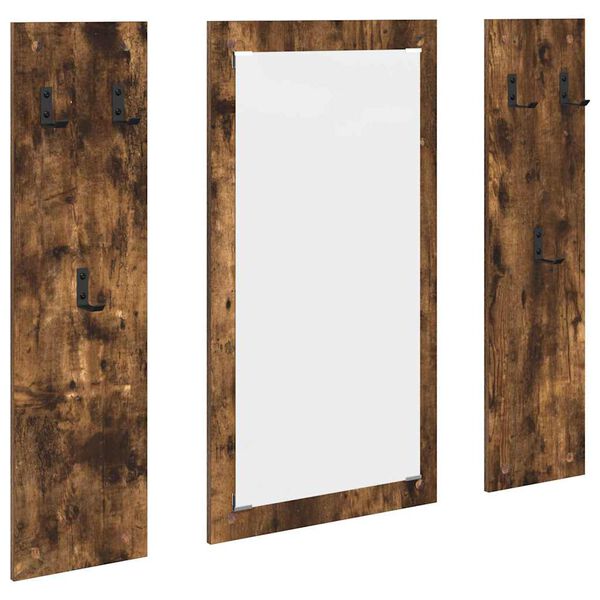 vidaXL V&auml;ggmonterad Kl&auml;dh&auml;ngare V&auml;ggmonterad R&ouml;kt ek 96 x 1,5 x 90 cm