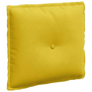 vidaXL Ryggkudde Gul 50 x 45 cm Kordread tyg