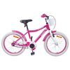 vidaXL Barncykel 18 Tum f&ouml;r 5-7 &aring;r gamla Rosa