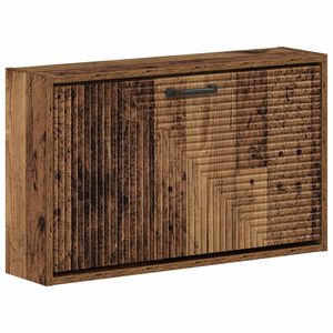 vidaXL V&auml;ggmonterad skosk&aring;p HAARLEM 71 x 17 x 43 cm Konstruerat tr&auml;
