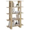 vidaXL Bokhylla/Rumsavdelare sonoma-ek 100x30x160 cm