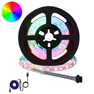 vidaXL LED Band 2 st Svart och Transparent Koppar och plast
