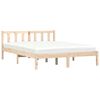 vidaXL S&auml;ngram Naturf&auml;rg 152 x 203 cm Massiv furu