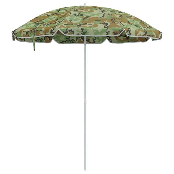 vidaXL Badparasol Kamouflage 161 x 193 cm Polyester