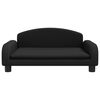 vidaXL Barnsoffa svart 70x45x30 cm tyg