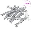 vidaXL Konfirmationsskruvar 12 st Silver &Oslash;7 x 58 mm Metall