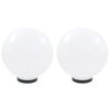 vidaXL Globlampa LED set 2 st sf&auml;riska 30 cm PMMA