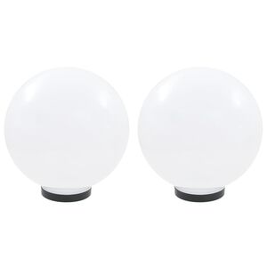 vidaXL Globlampa LED set 2 st sf&auml;riska 30 cm PMMA