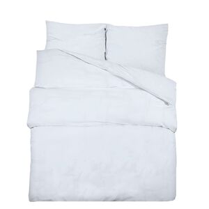 vidaXL B&auml;ddset vit 140x200 cm bomull