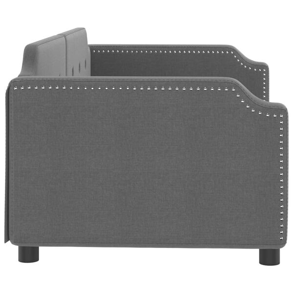 vidaXL Dagbädd mörkgrå 90x190 cm tyg