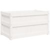 vidaXL Odlingsl&aring;da 90x50x50 cm vit massiv furu