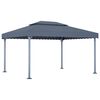 vidaXL Paviljong 400x300 cm antracit aluminium