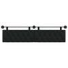 vidaXL H&auml;ngande Huvudgavel V&auml;ggmonterad Svart 210 x 55 x 7 cm tyg