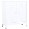 vidaXL Industriellt f&ouml;rvaringssk&aring;p vit 90x40x100 cm st&aring;l