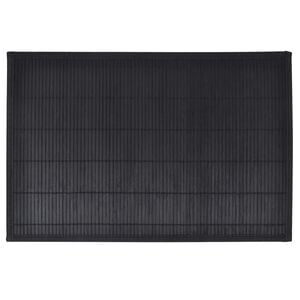 6 Bordstabletter i bambu 30 x 45 cm svart