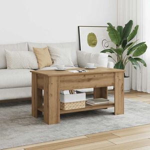 vidaXL Soffbord artisan ek 101x49x52 cm konstruerat tr&auml;