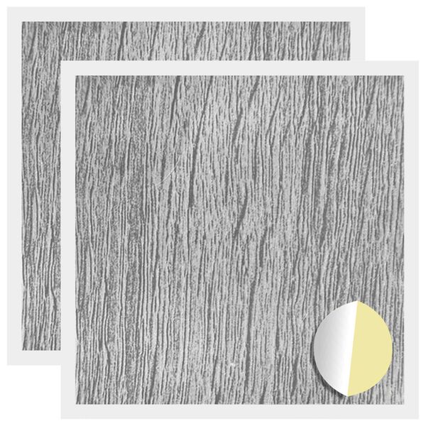 vidaXL Sj&auml;lvh&auml;ftande skruvomslag 2 pcs Gr&aring; Sonoma &Oslash; 20 x 0,5 mm