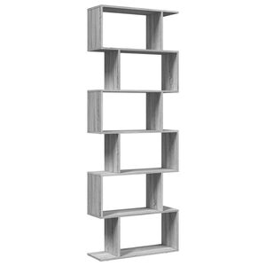 vidaXL Bokhylla/Rumsavdelare 6 hyllor 70x24x193 cm konstruerat tr&auml;