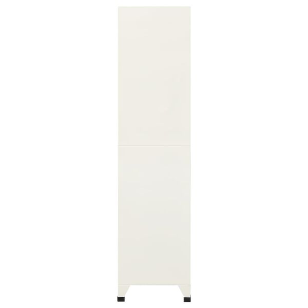 vidaXL Förvaringsskåp grå och blå 90x45x180 cm stål