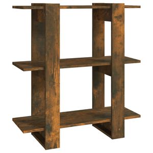 vidaXL Bokhylla/Rumsavdelare r&ouml;kf&auml;rgad ek 80x30x87 cm